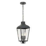 Dumont Outdoor Chandelier - Graphite / Clear