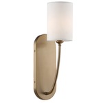 Preston Wall Light - Vibrant Gold / White Silk