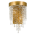 Winham Wall Sconce - Antique Gold / Hand-Cut Crystal