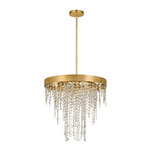 Winham Chandelier - Antique Gold / Hand-Cut Crystal