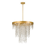 Winham Chandelier - Antique Gold / Hand-Cut Crystal