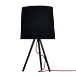 EVA Table Lamp - Black Fabric / Black