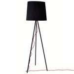 EVA Floor Lamp - Black Fabric / Black