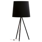EVA Extra Large Floor Lamp - Black / Black Fabric