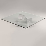 Metafora Cube Table - White Marble