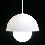 Boleta Pendant - Overstock - White / White