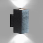 Dau Up / Down MR16 LED Wall Light - Black Satin Aluminum