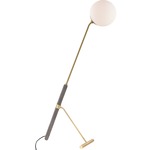 Brielle Floor Lamp - Aged Brass / Opal