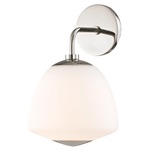 Jane Wall Light - Polished Nickel / Opal