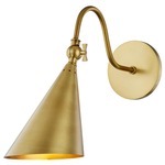 Lupe Wall Sconce - Aged Brass