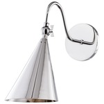 Lupe Wall Sconce - Polished Nickel