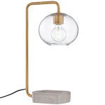 Margot Table Lamp - Aged Brass / Clear