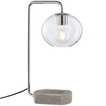 Margot Table Lamp - Polished Nickel / Clear
