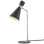 Willa Table Lamp - Polished Nickel / Black