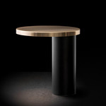 Cylinda Table Lamp - Matte Black / Satin Gold
