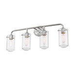 Delaney Bathroom Vanity Light - Brushed Nickel / Clear