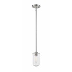 Delaney Mini Pendant - Brushed Nickel / Clear