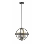 Kirkland Orb Pendant - Ashen Barnboard