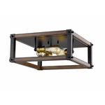 Kirkland Square Ceiling Light Fixture - Rustic Mahogany