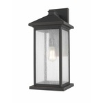 Portland Outdoor Wall Light - Oil Rubbed Bronze / Clear Seedy