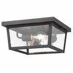 Beacon Outdoor Ceiling Light Fixture - Oil Rubbed Bronze / Clear