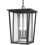 Seoul Outdoor Pendant - Black / Clear