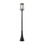 Millworks 564 Outdoor Pole Light - Oil Rubbed Bronze / Clear
