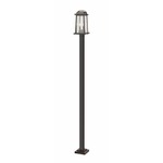 Millworks 536 Outdoor Pole Light - Oil Rubbed Bronze / Clear