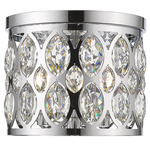 Dealey Ceiling Light - Chrome / Clear