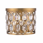 Dealey Ceiling Light - Heirloom Brass / Clear