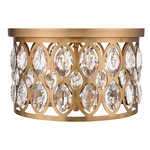 Dealey Ceiling Light - Heirloom Brass / Clear