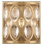 Dealey Wall Sconce - Heirloom Brass / Clear