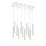 Forest Rectangle Multi Light Pendant - Chrome / Chrome