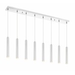 Forest Linear Multi Light Pendant - Chrome / Chrome