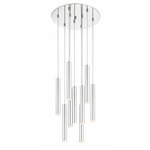 Forest Round Multi Light Pendant - Chrome / Chrome