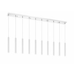 Forest Linear Multi Light Pendant - Chrome / Matte White