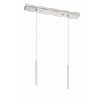 Forest BN Linear Multi Light Pendant - Brushed Nickel / Matte White