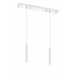 Forest Linear Multi Light Pendant - Chrome / Matte White