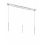 Forest BN Linear Multi Light Pendant - Brushed Nickel / Matte White