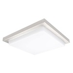 Metro Ceiling Light Fixture - Chrome / White