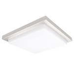 Metro Ceiling Light Fixture - Chrome / White