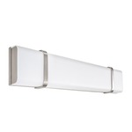 Link Wall Light - Brushed Nickel / White