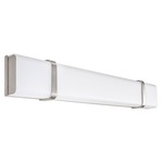 Link Wall Light - Brushed Nickel / White