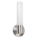 Turbo Wall Light - Brushed Nickel / White