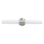 Turbo Linear Wall Light - Brushed Nickel / White