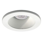 Low Voltage 4IN RD Premium Adjustable Baffle Trim - White