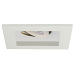 Low Voltage 1-Light Multiple Spot Flanged Trim - White