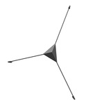 Abstract Wall / Ceiling Flush Light - Satin Black