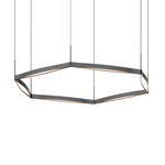 Ola Single Ring Pendant - Satin Black / Acrylic