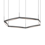 Ola Single Ring Pendant - Satin Black / Acrylic